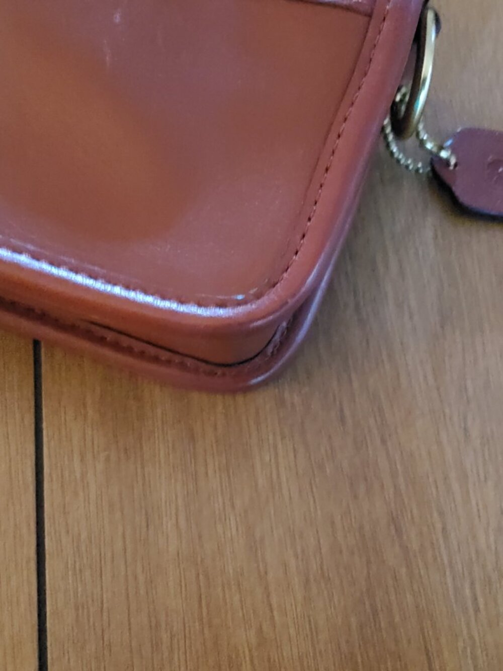 Coach 19914 Legacy Penny Crossbody or Shoulder Bag in Cognac - Picture 8 of 9